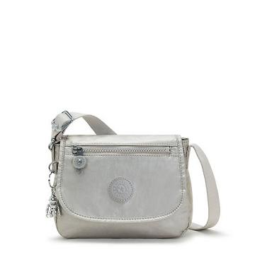 Kipling Sabian Metallic Crossbody Mini Tassen Zilver | NL 1865TC